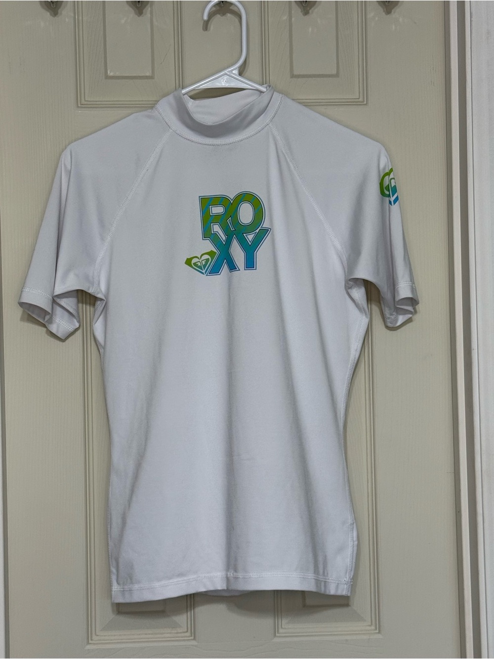 Roxy Women’s size 12 Tight Short Sleeve Rashguard UVTech